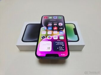 Predám Apple iPhone 14 128gb MIDNIGHT BATERKA 100%
