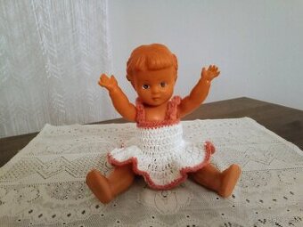 Retro, gumová panenka - Zuzanka --bábika