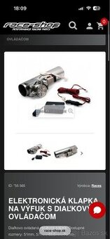 Elektricka klapka 76mm - e46