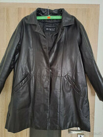 dámsky kožený kabát, veľkosť 48