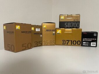Nikon D7100 + Objektivy + Blesk + Stativ + Batoh + Filtre