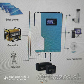 Predám hybridný menič 3500W 24V