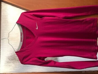 NOVÉ NIKE Pro fuksia funkčné damske tricko S