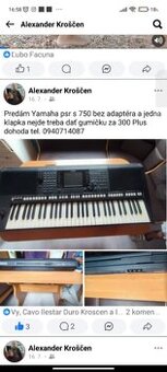 Yamaha psr s750