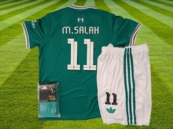 detský futbalový dres Mohamed Salah – Liverpool FC zelený