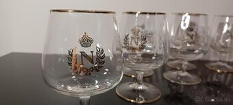 Kultové poháre Napoleonky fazetované 6 ks krásny stav