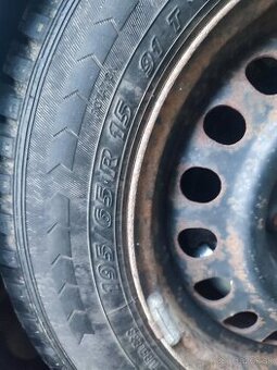 5x112 disky Mercedes plus zimné pneumatiky 195/65r15 - 1