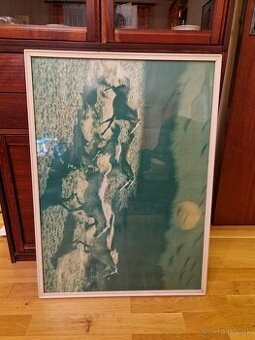 Drevený rám so sklom 83x61cm