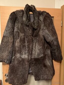 Kožuch zo zajaca sivá farba