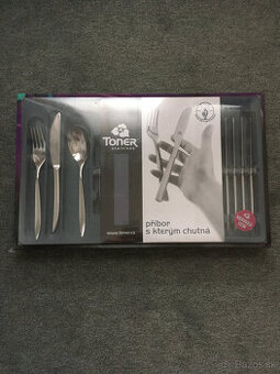 Predám nový (nerozbalený) jedálenský nerezový príbor TONER r