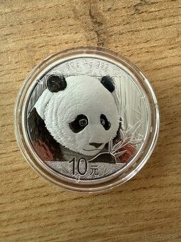 1 oz 2018 Čínska Panda strieborná minca 1ks dostupne