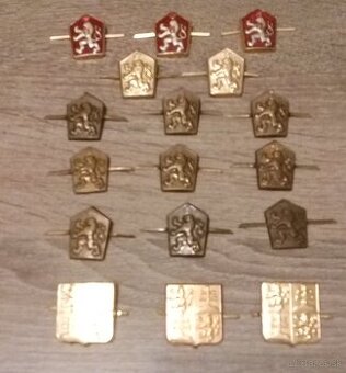 Odznaky ČSĽA a ČSFR.