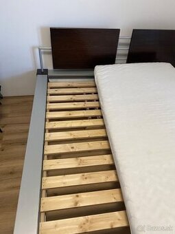 Manželská posteľ 180x200 Buk/Masív