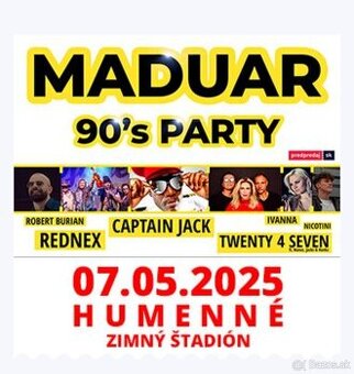 Predám listky na maduar