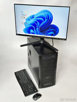 Počítač Elite Black s monitorom a príslušenstvom