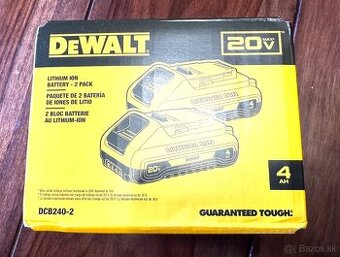 Dewalt akumulátor 20V/18V 4Ah, nový, 2ks