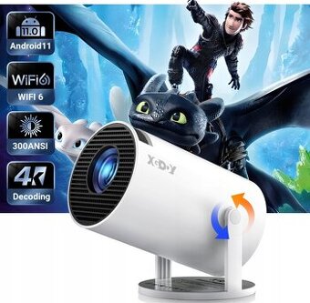 Android FullHD LED prenosný projektor