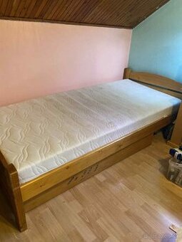 Postel 90x200 z masívu