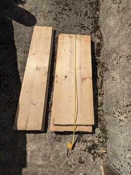 Smrekové dosky 20 mm – rôzne šírky a dĺžky (viď foto)