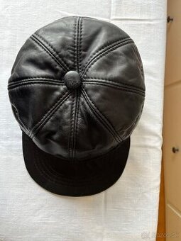 Pánska kožená šiltovka