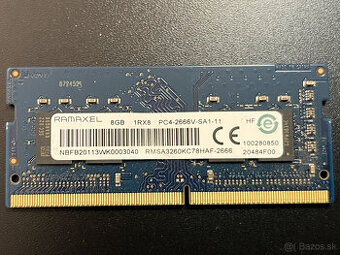 REZERVOVANE - DDR4 8GB 2666MHz SODIMM
