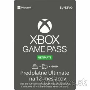 Xbox Game Pass Core a Ultimate 12 mesiacov
