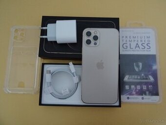 iPhone 12 PRO 256GB GOLD - ZÁRUKA 1 ROK - 100% BATERIA