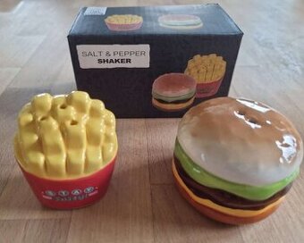 Solnička/korenička: Burger & Fries