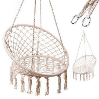 Závesná Hojdačka-bocianie hniezdo s opierkou 80cm