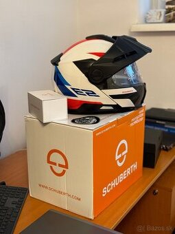 SCHUBERTH E2 Explorer blue + SCHUBERTH/SENA SC2
