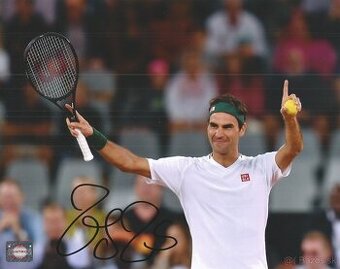 Roger Federer - foto s podpisem, COA + hologram