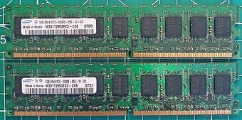 2x 1GB UDIMM PC2-5300E