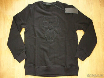 Karl Lagerfeld pánska mikina čierna - 1