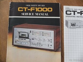 PIONEER CT-F 1000--Servisní kniha+schémata