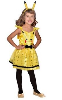 ☝Karnevalový kostým šaty Pikachu veľ. 110 (4-6r)
