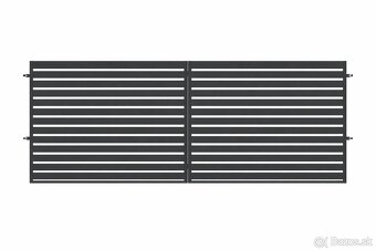 Brána 5x1.55m. 4x1.55m.3,5m. x1.55m pozink antracit matt