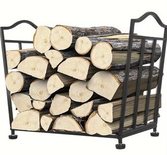 Stojan na drevo skladací kovový