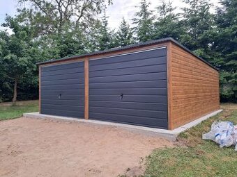 Plechová garáž 6x5 m