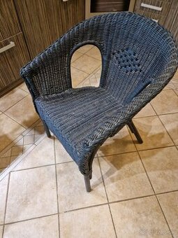 Ratanove kreslo a komoda Agen, Ikea