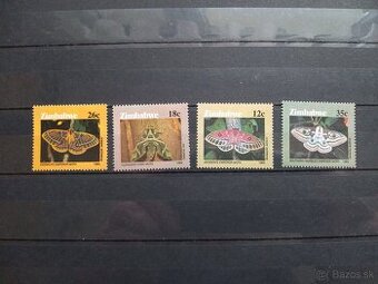 Poštové známky č.874 - Zimbabwe - motýle komplet