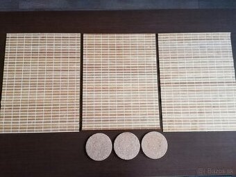 Bambusové podložky pod tanier