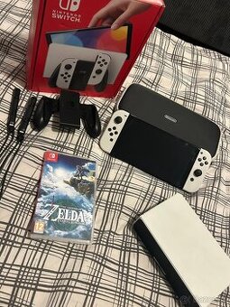 Nintendo Switch OLED WHITE + Hra