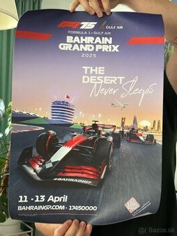 F1 Bahrain GP 2025 originál poster