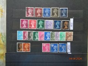 Poštové známky - ANGLICKO - 6 FOTO