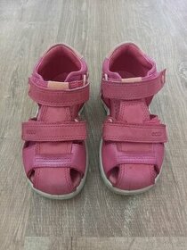 Dievčenské kožené ružové sandálky Ecco č. 24 - 1