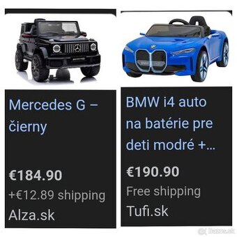 Predám elektricke auticka (Rovinka)
