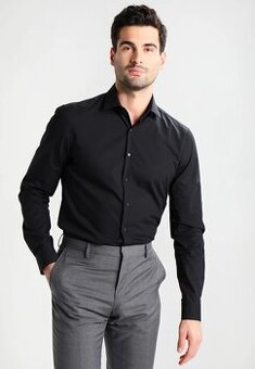 Čierna kosela CALVIN KLEIN vel. 39/15,5 - SLIM FIT