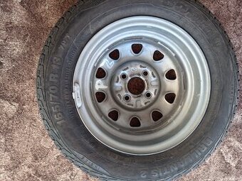 Predám letné pneumatiky na plech. Diskoch 4x 165/70R13
