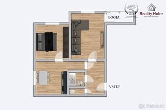 Veľký 2 izbový byt, loggia, Volgogradská, Prešov