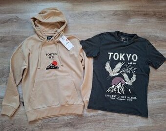 Súprava nová mikina a tričko pánska Tokyo XS